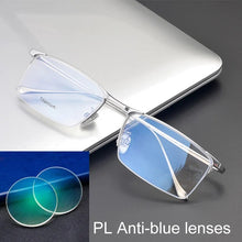 Load image into Gallery viewer, Business half frame spectacle frame Optical Glasses Pure Titanium Frame Prescription Eyeglasses Rx Men Glasses Eyewear 8803