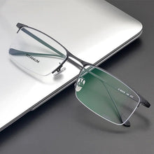Load image into Gallery viewer, Business half frame spectacle frame Optical Glasses Pure Titanium Frame Prescription Eyeglasses Rx Men Glasses Eyewear 8803