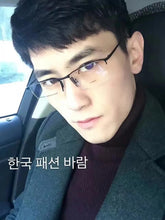 Load image into Gallery viewer, Business half frame spectacle frame Optical Glasses Pure Titanium Frame Prescription Eyeglasses Rx Men Glasses Eyewear 8803