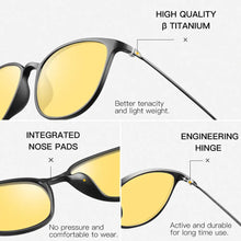 Load image into Gallery viewer, CAPONI Photochromic Sunglasses Men Driving Chameleon Glasses Male Yellow Lens Sun Glasses Day Night Vision Oval Eyewear BSYS520