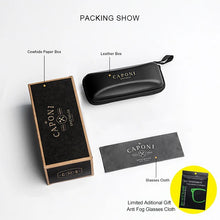 Load image into Gallery viewer, CAPONI Rimless Optical Glasses Titanium Retro Frame Glasses Men Business Eyeglasses Support Myopia Hyperopia Prescription  J8099