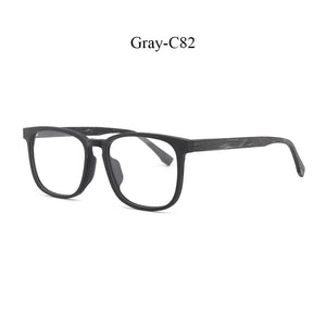 CHFEKUMEET Men Optical Eyeglasses Frames Wood Square Oversized Prescription Eyeglasses Glasses Frame Spectacle oculos de grau