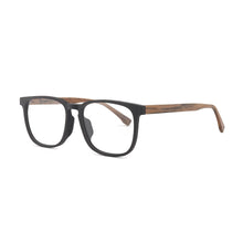 Load image into Gallery viewer, CHFEKUMEET Men Optical Eyeglasses Frames Wood Square Oversized Prescription Eyeglasses Glasses Frame Spectacle oculos de grau