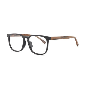 CHFEKUMEET Men Optical Eyeglasses Frames Wood Square Oversized Prescription Eyeglasses Glasses Frame Spectacle oculos de grau