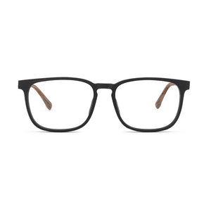 CHFEKUMEET Men Optical Eyeglasses Frames Wood Square Oversized Prescription Eyeglasses Glasses Frame Spectacle oculos de grau