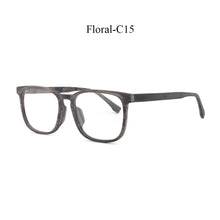 Load image into Gallery viewer, CHFEKUMEET Men Optical Eyeglasses Frames Wood Square Oversized Prescription Eyeglasses Glasses Frame Spectacle oculos de grau