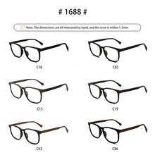 Load image into Gallery viewer, CHFEKUMEET Men Optical Eyeglasses Frames Wood Square Oversized Prescription Eyeglasses Glasses Frame Spectacle oculos de grau