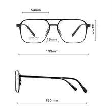 Load image into Gallery viewer, CHFEKUMEET Ultra-light Retro Pure Titanium Polarized Magnetic Clip Optical Prescription Glasses Frame Men and Women Sunglasses