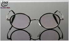 Carica l&#39;immagine nel visualizzatore di Gallery, = CLARA VIDA = classic Retro round Reading glasses high-quality alloy black luxury frame with case  +1 +1.5 +2 +2.5 +3 +3.5 +4