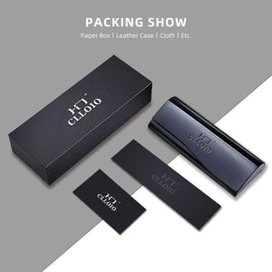 CLLOIO Retro Square Pure Titanium Glasses Frame Men Anti Blue Light Handmade Optical Eyeglasses Frame Women Prescription Eyewear