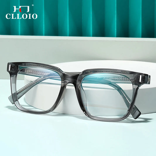 CLLOIO Transparent Eyeglasses Women Men Anti Blue Light Glasses Frames Female Male Computer Eyewear Clear Optical Myopia Frame