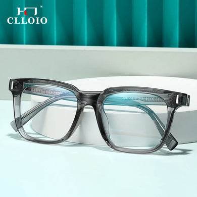 CLLOIO Transparent Eyeglasses Women Men Anti Blue Light Glasses Frames Female Male Computer Eyewear Clear Optical Myopia Frame