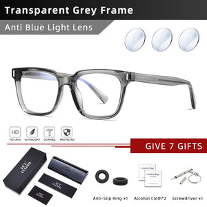CLLOIO Transparent Eyeglasses Women Men Anti Blue Light Glasses Frames Female Male Computer Eyewear Clear Optical Myopia Frame
