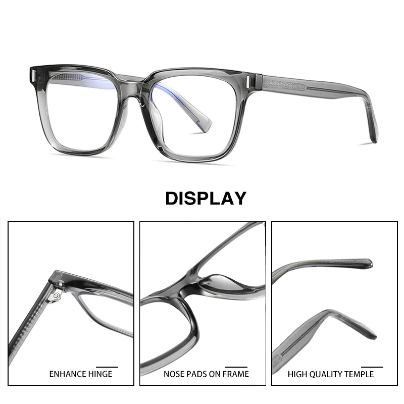 CLLOIO Transparent Eyeglasses Women Men Anti Blue Light Glasses Frames Female Male Computer Eyewear Clear Optical Myopia Frame
