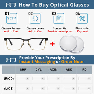 CLLOIO Vintage Pure Titanium Glasses  Men Business Blue Light Blocking Eyeglasses Handmade Optical Frame Prescription Eyewear