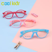 Load image into Gallery viewer, COOL KIDS Kid Glasses age1-3 Flexible Eyewear Spectacle Frame For Girls and boys TR90 Children Eyeglasses Optical Frame Colorful