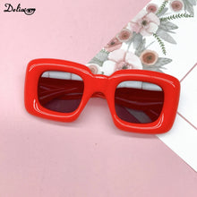 Carica l&#39;immagine nel visualizzatore di Gallery, Candy Color Square Kids Y2k Eyeglasses Anti-blue Light Inflatable Thick Computer Glasses Frame Boys Girls Retro Shades