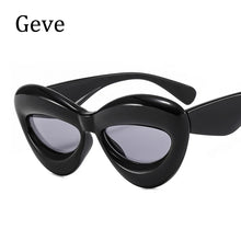 Carica l'immagine nel visualizzatore di Gallery, Candy Color Y2K Sunglasses Women New Luxury Brand Yellow Blue Oval Sunglasses Men Sexy Lip Punk Hip Hop Shades Female UV400