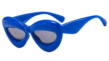 Carica l'immagine nel visualizzatore di Gallery, Candy Color Y2K Sunglasses Women New Luxury Brand Yellow Blue Oval Sunglasses Men Sexy Lip Punk Hip Hop Shades Female UV400