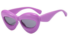 Carica l'immagine nel visualizzatore di Gallery, Candy Color Y2K Sunglasses Women New Luxury Brand Yellow Blue Oval Sunglasses Men Sexy Lip Punk Hip Hop Shades Female UV400