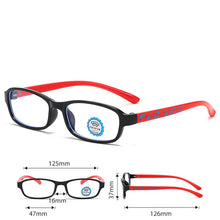Load image into Gallery viewer, Candy Colors Kids Anti Blue Light Glasses Boys Girls Optical Frame Clear Anti-UV Blocking Flat Mirror Computer Eyeglasses