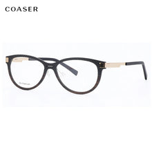 Load image into Gallery viewer, Carbon Fibre Glasses Frame Men Eyeglasses Great Round Cat Women Vintage Acetate Optical Prescription Fullrim Light Eyewear