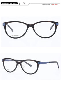 Carbon Fibre Glasses Frame Men Eyeglasses Great Round Cat Women Vintage Acetate Optical Prescription Fullrim Light Eyewear
