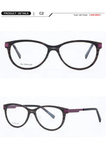 Load image into Gallery viewer, Carbon Fibre Glasses Frame Men Eyeglasses Great Round Cat Women Vintage Acetate Optical Prescription Fullrim Light Eyewear