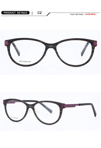 Carbon Fibre Glasses Frame Men Eyeglasses Great Round Cat Women Vintage Acetate Optical Prescription Fullrim Light Eyewear