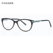 Load image into Gallery viewer, Carbon Fibre Glasses Frame Men Eyeglasses Great Round Cat Women Vintage Acetate Optical Prescription Fullrim Light Eyewear
