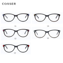 Load image into Gallery viewer, Carbon Fibre Glasses Frame Men Eyeglasses Great Round Cat Women Vintage Acetate Optical Prescription Fullrim Light Eyewear