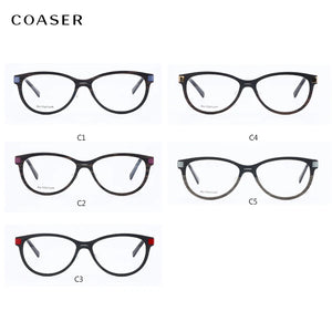 Carbon Fibre Glasses Frame Men Eyeglasses Great Round Cat Women Vintage Acetate Optical Prescription Fullrim Light Eyewear