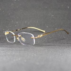 Cart Glasses Frame Titanium for Women and Men Eyewear on Reading Computer Prescription Eyeglasses Transparent Panther 5102336