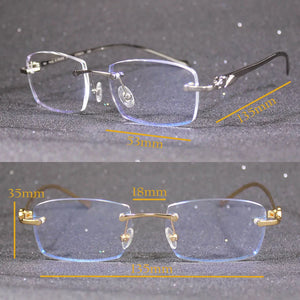 Cart Glasses Frame Titanium for Women and Men Eyewear on Reading Computer Prescription Eyeglasses Transparent Panther 5102336