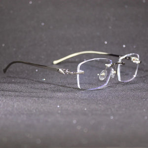 Cart Glasses Frame Titanium for Women and Men Eyewear on Reading Computer Prescription Eyeglasses Transparent Panther 5102336