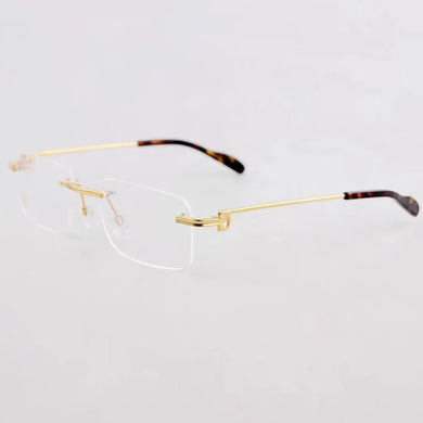 Carti Brand Designer Titanium Ultralight Glasses Frame Women Men Rimless Optical Eyewear Reading Prescription Eyeglasses CT0259