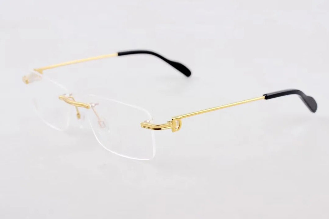 Carti Brand Designer Titanium Ultralight Glasses Frame Women Men Rimless Optical Eyewear Reading Prescription Eyeglasses CT0259