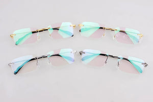 Carti Brand Designer Titanium Ultralight Glasses Frame Women Men Rimless Optical Eyewear Reading Prescription Eyeglasses CT0259
