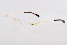 Load image into Gallery viewer, Carti Brand Designer Titanium Ultralight Glasses Frame Women Men Rimless Optical Eyewear Reading Prescription Eyeglasses CT0259