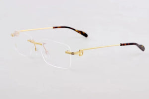 Carti Brand Designer Titanium Ultralight Glasses Frame Women Men Rimless Optical Eyewear Reading Prescription Eyeglasses CT0259