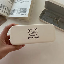 Load image into Gallery viewer, Cartoon PU Leather Portable Imitation Pressed Myopia Glasses Case Storage Box Women Men Eyewear Accessories 2022 New