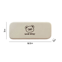 Load image into Gallery viewer, Cartoon PU Leather Portable Imitation Pressed Myopia Glasses Case Storage Box Women Men Eyewear Accessories 2022 New