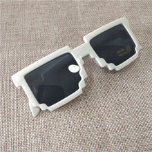 Load image into Gallery viewer, Cartoon Vintage Glasses 8 bit Pixel Novelty Mosaic Cospla Goggles My World Glasses  Children Sunglasses Baby Boys Gift