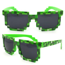 Load image into Gallery viewer, Cartoon Vintage Glasses 8 bit Pixel Novelty Mosaic Cospla Goggles My World Glasses  Children Sunglasses Baby Boys Gift