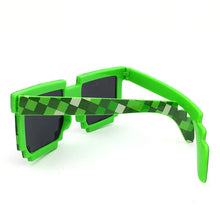 Load image into Gallery viewer, Cartoon Vintage Glasses 8 bit Pixel Novelty Mosaic Cospla Goggles My World Glasses  Children Sunglasses Baby Boys Gift
