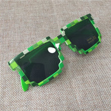 Load image into Gallery viewer, Cartoon Vintage Glasses 8 bit Pixel Novelty Mosaic Cospla Goggles My World Glasses  Children Sunglasses Baby Boys Gift