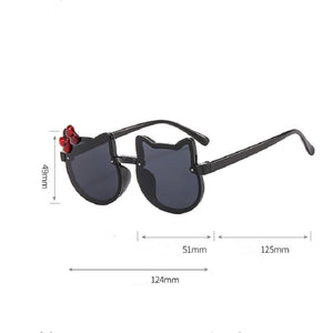 Cat Ears Sunglasses For Kids Girls Boy Outdoor Sun Protection Children Cute Animal Cartoon Sunglasses Protection Glasses