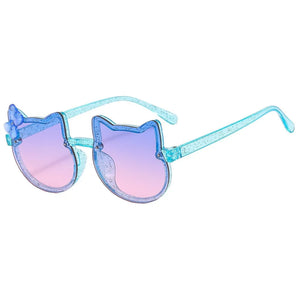 Cat Ears Sunglasses For Kids Girls Boy Outdoor Sun Protection Children Cute Animal Cartoon Sunglasses Protection Glasses