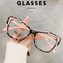 Load image into Gallery viewer, Cat Eye Anti Blue Light Glasses For Women New Retro Optical Computer Eyeglasses Oversized Ladies Eyewear New