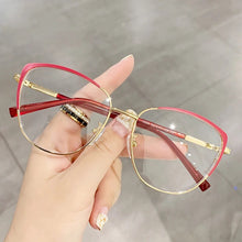 Load image into Gallery viewer, Cat Eye Anti-blue Light Glasses Men Women Metal Eyeglass Frame Optical Computer Glasses Anti Blu Ray TR90 Glasses